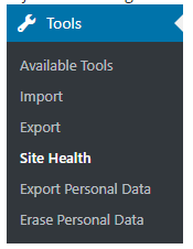 WordPress Tools Site Health