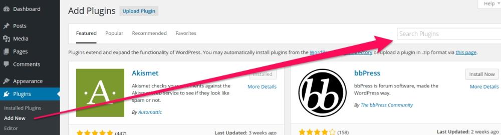 add new search plugins